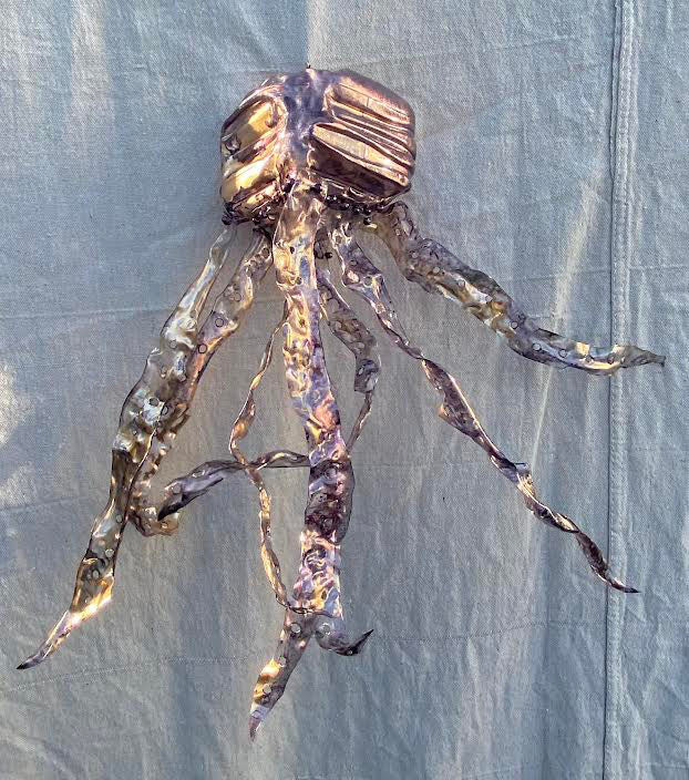 Purple + Gold Octopus