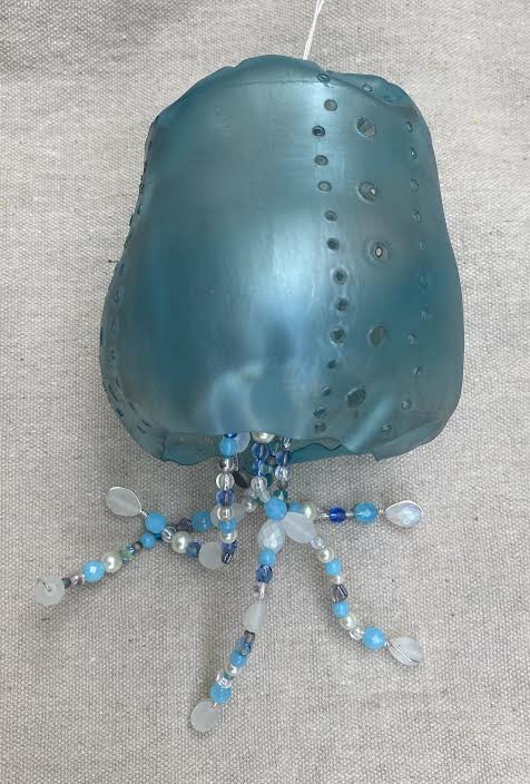 Small "sea glass" up-cycled sea urchin